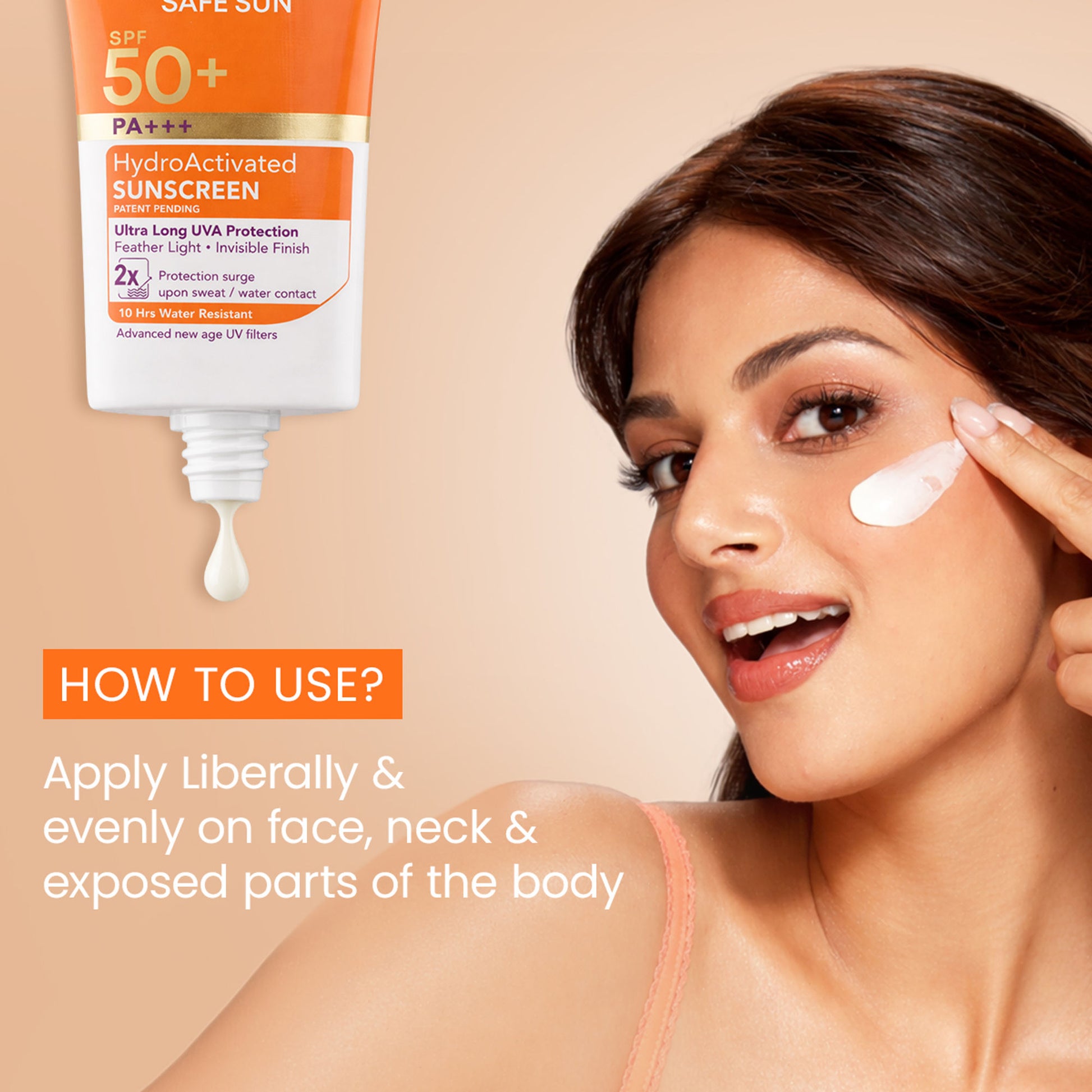 Lotus Herbals Safe Sun Hydro Activated Sunscreen SPF 50+ PA+++ & 10 Hr Water Resistant