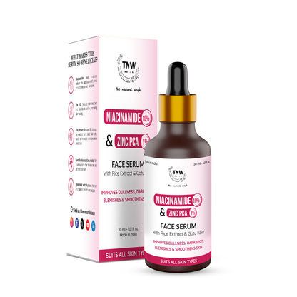 TNW The Natural Wash 10% Niacinamide + 1% Zinc PCA Face Serum, Minimize pores, Even skin tone