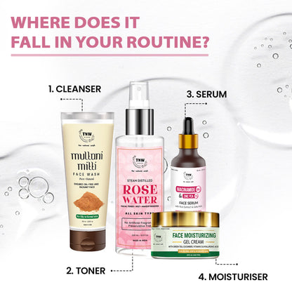 TNW The Natural Wash 10% Niacinamide + 1% Zinc PCA Face Serum, Minimize pores, Even skin tone