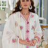 Dhiyona IE Women Floral Embroidered Regular Thread Work Pure Cotton Kurta