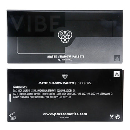 PAC Vibe Matte Eyeshadow X10 - 01
