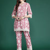 Dhiyona IE Floral Printed Pure Cotton Tunic With Trousers