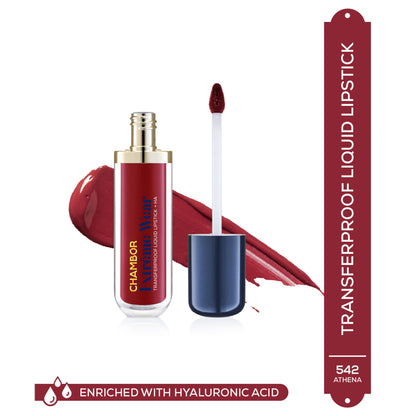 Chambor Extreme Wear Transferproof Liquid Lipstick + HA (6ml) - Athena