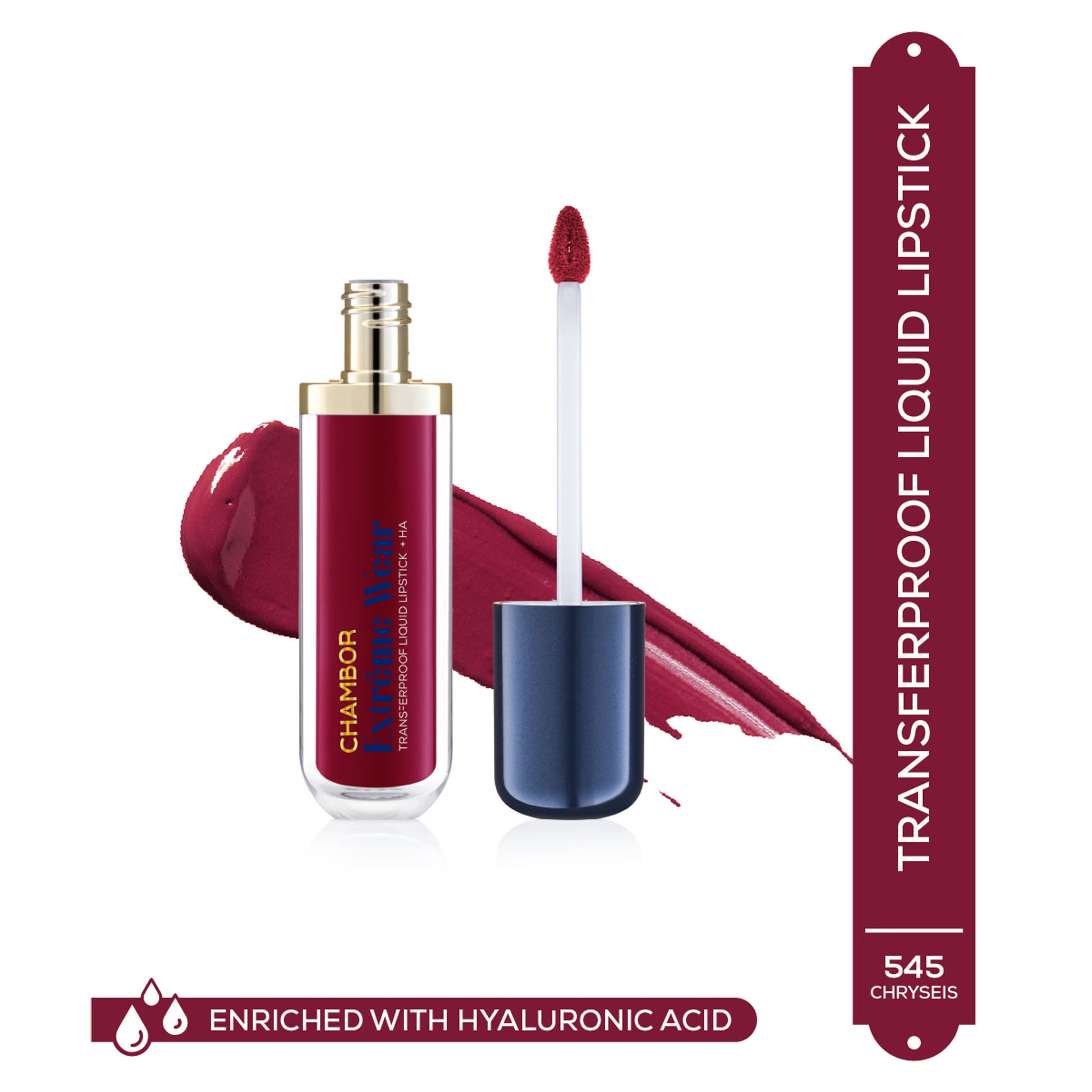 Chambor Extreme Wear Transferproof Liquid Lipstick + HA (6ml) - Chryseis