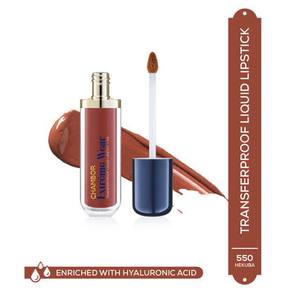 Chambor Extreme Wear Transferproof Liquid Lipstick + HA (6ml) - Hekuba