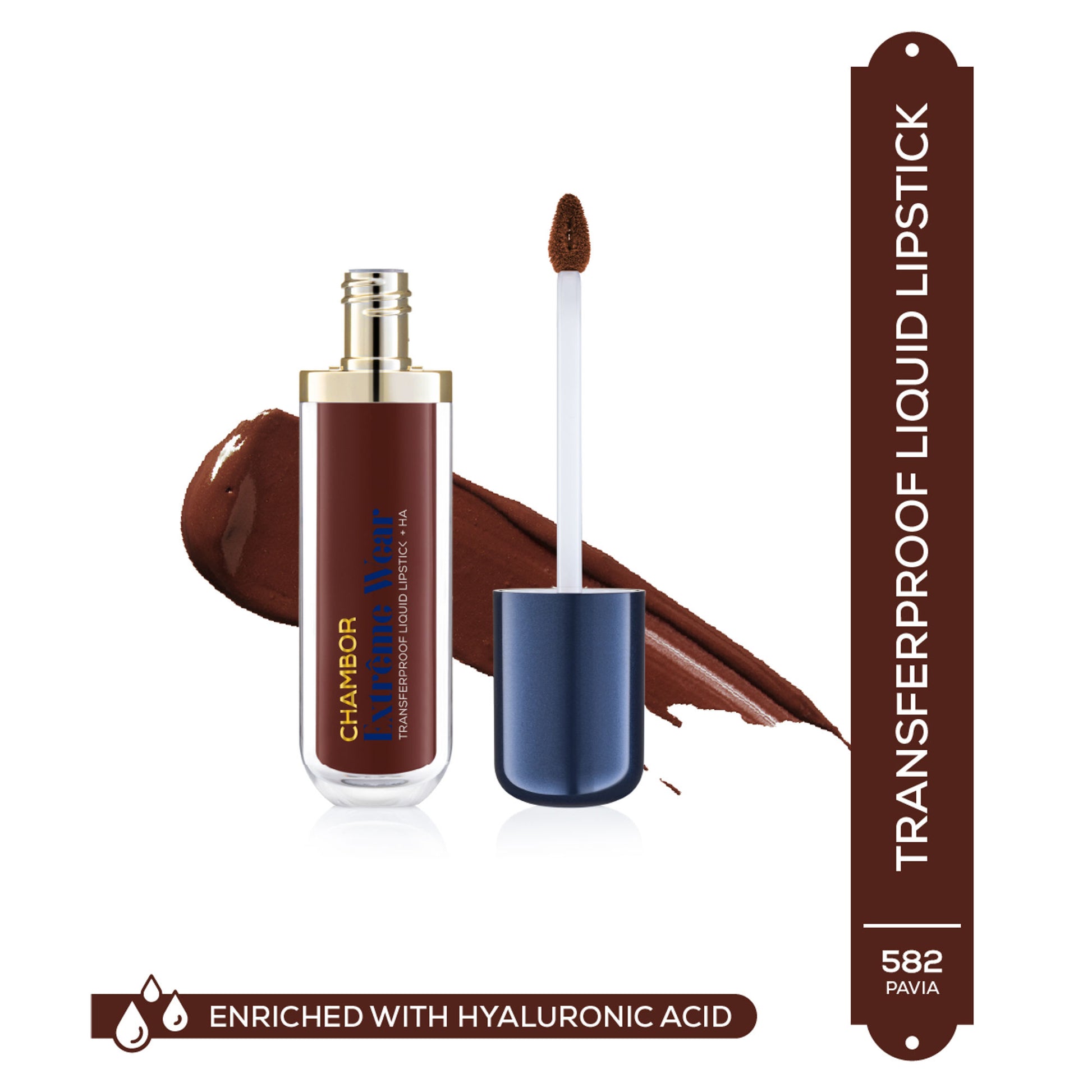 Chambor Extreme Wear Transferproof Liquid Lipstick + HA (6ml) - Pavia