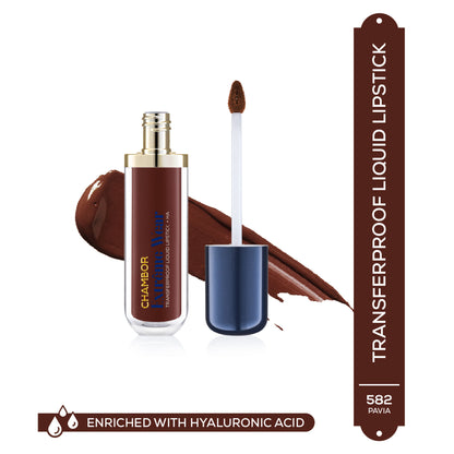 Chambor Extreme Wear Transferproof Liquid Lipstick + HA (6ml) - Pavia