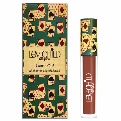 LoveChild Masaba Mad Matte Tranfer-proof Long Lasting Liquid Lipstick, Enriched with Jojoba & Macademia Oil - 05 Hukum