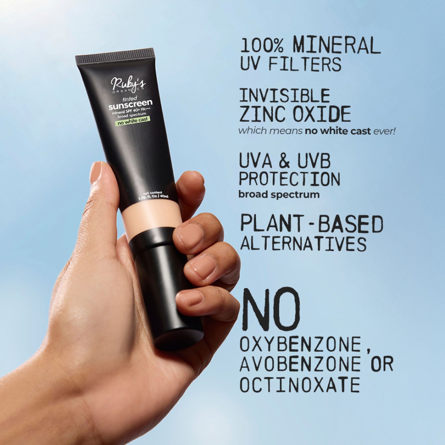 Ruby's Organics Tinted Mineral Sunscreen SPF 40