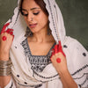 Dhiyona IE Floral Embroidered Thread Work Pure Cotton Kurta With Trousers & Dupatta