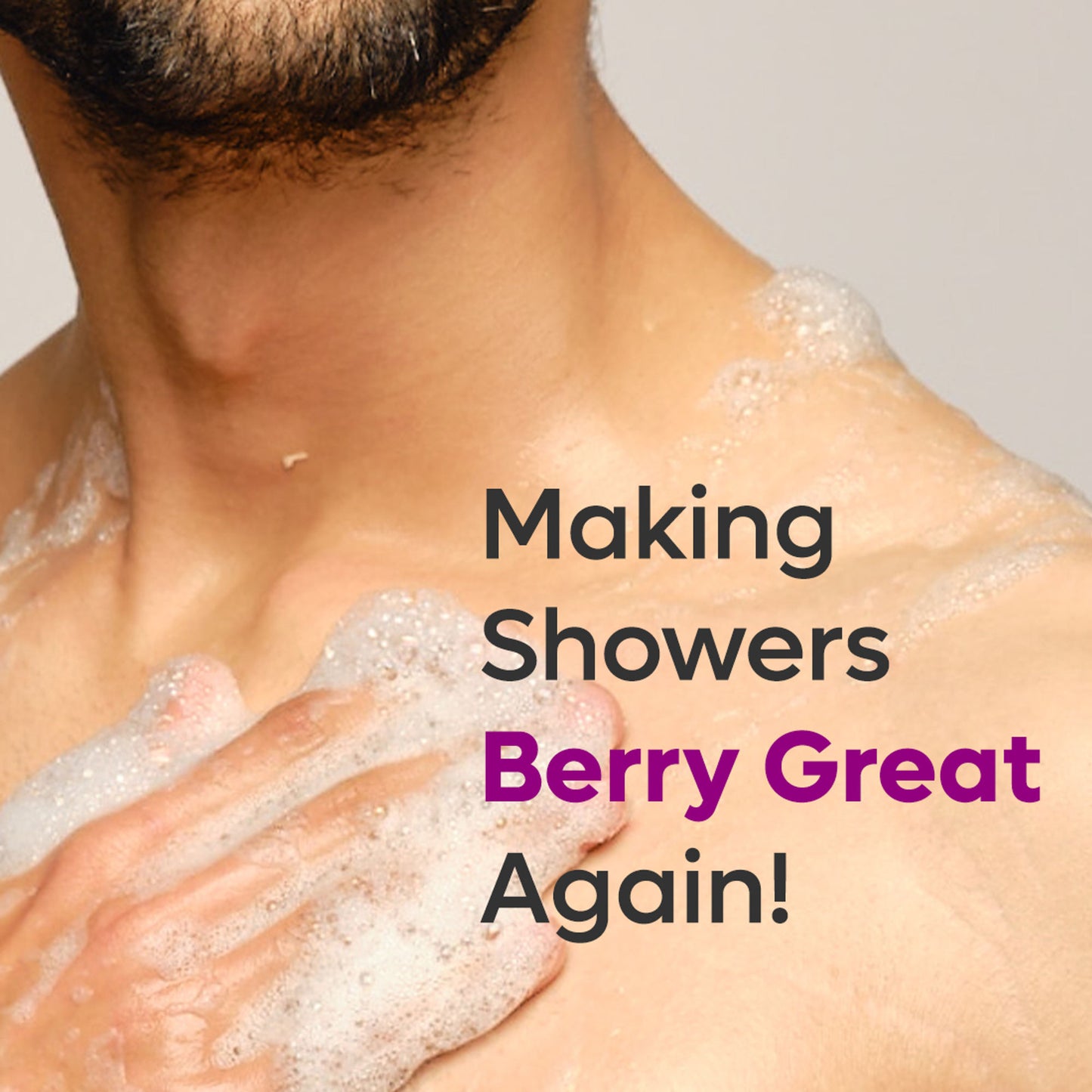 MCaffeine Blueberry Blast Body Wash With Fruity Fresh Blueberry Aroma, Deep Cleansing For Soft Skin