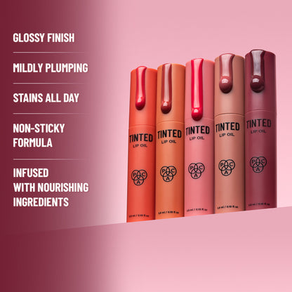 PAC Tinted Lip Oil - Hydrating Lip Oil, Non Greasy Glossy Finish, Subtle Natural Tint - Dream Girl