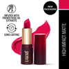 Lakme Forever Matte Lipstick, Made With French Rose Oil Extracts - Pink Ruby