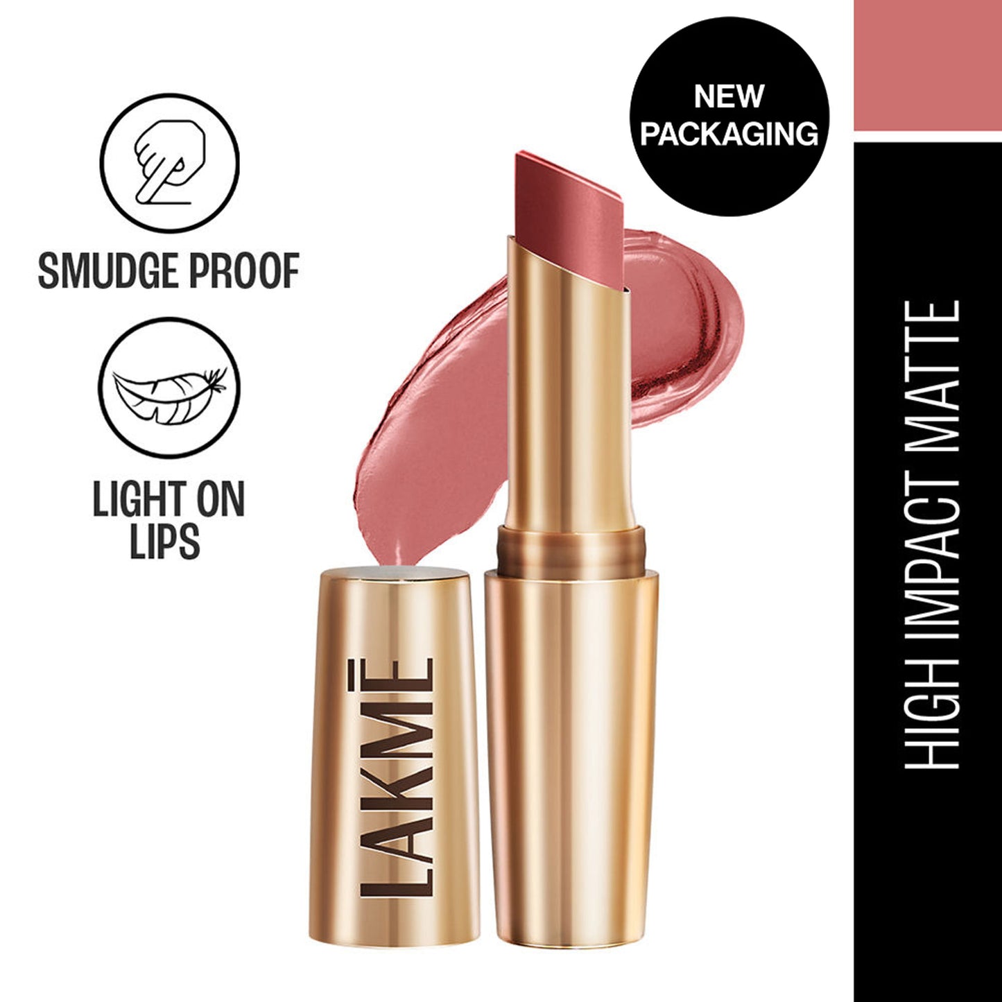 Lakme 9 To 5 Powerplay Priming Matte Lipstick, Lasts hrs - MP7 Blushing Nude