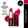 Lakme Forever Matte Lipstick, Made With French Rose Oil Extracts - Pink Petal