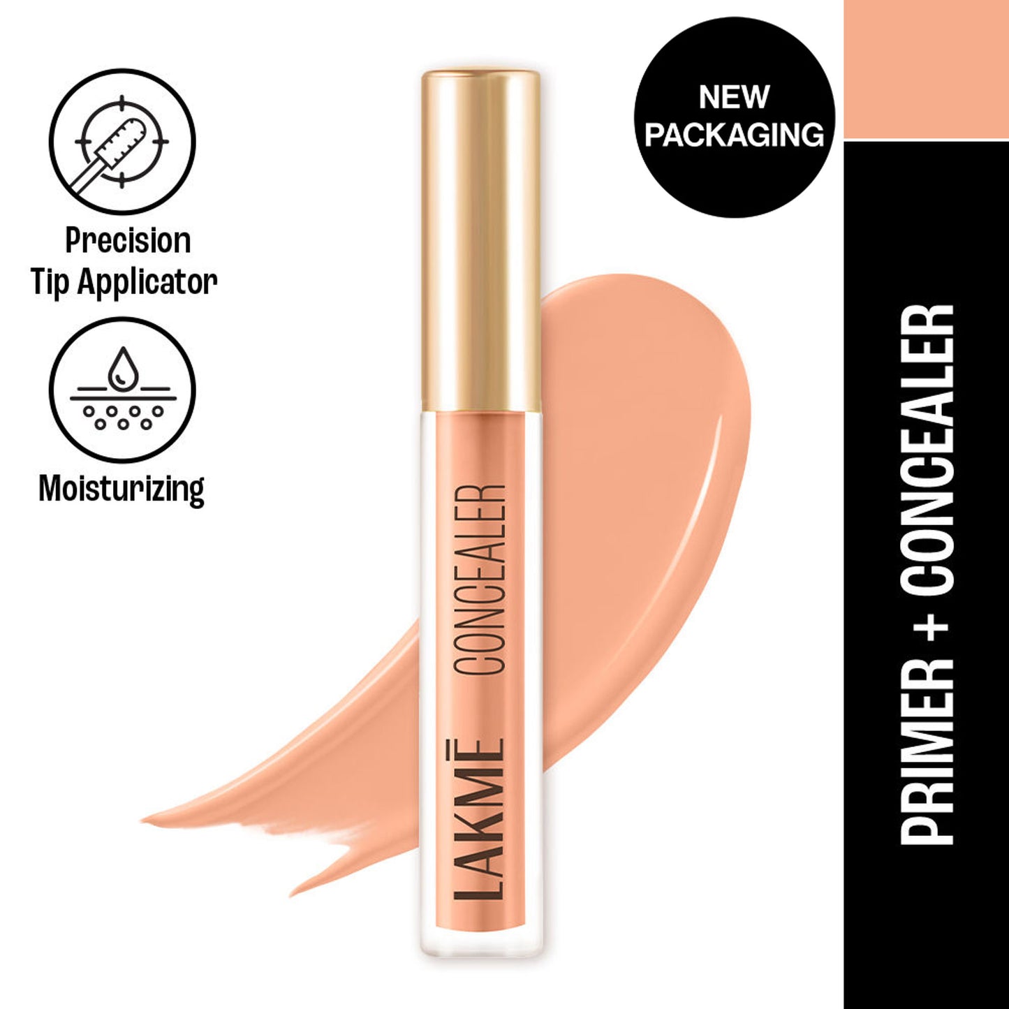 Lakme 9 To 5 Powerplay Priming Concealer ,Built In Primer, Hydrating - 10 Ivory
