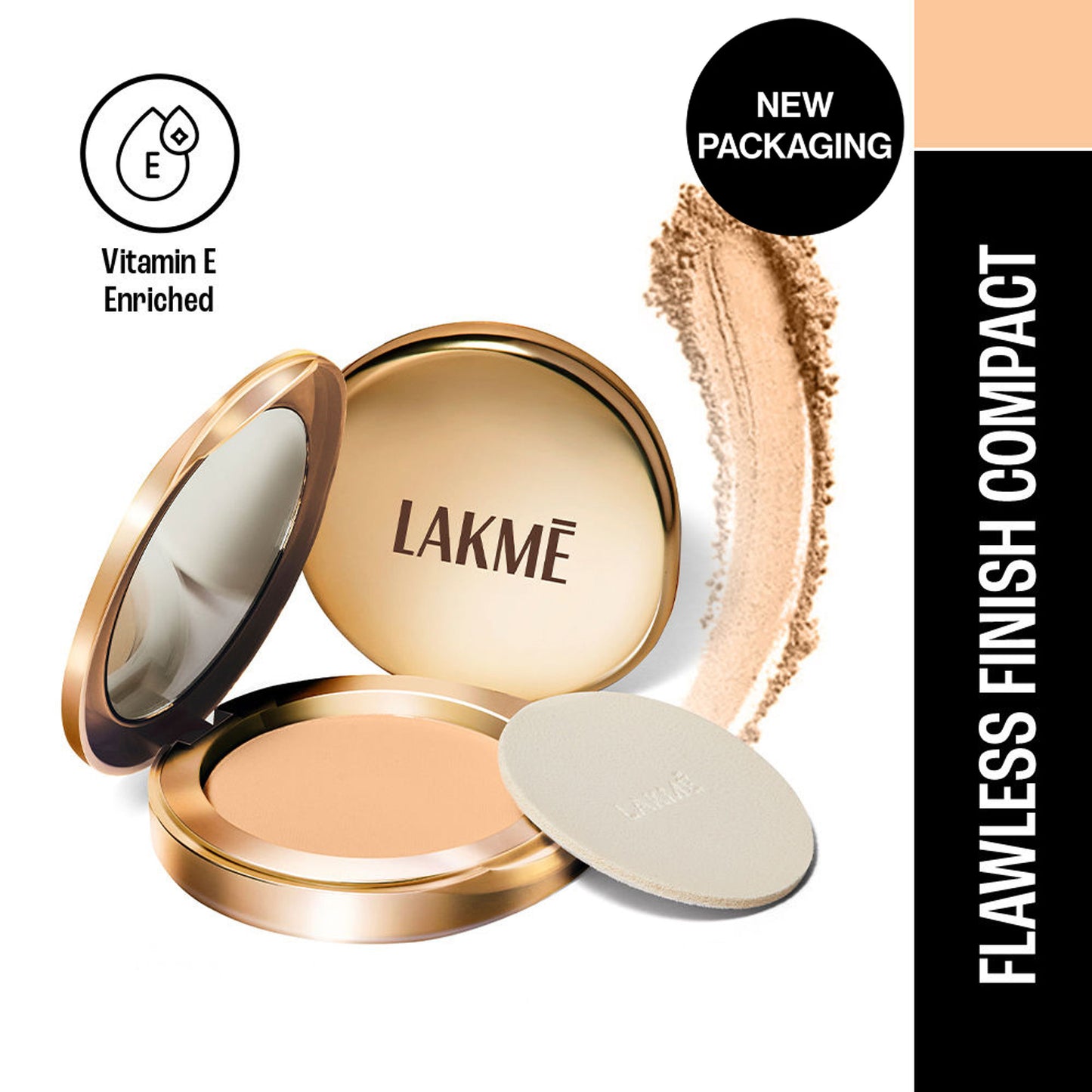 Lakme 9 To 5 Powerplay Matte Compact, Oil Control Formula, With Vitamin E - Melon