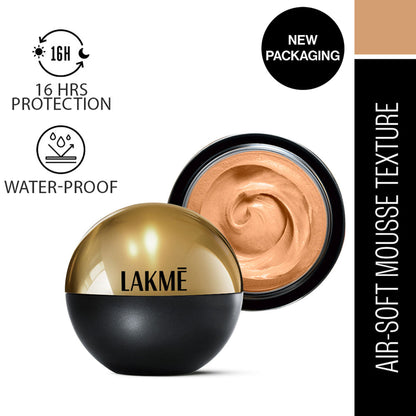 Lakme Xtraordin-Airy Mattereal Mousse Foundation, Matte Finish, With SPF8 - Beige Honey 05