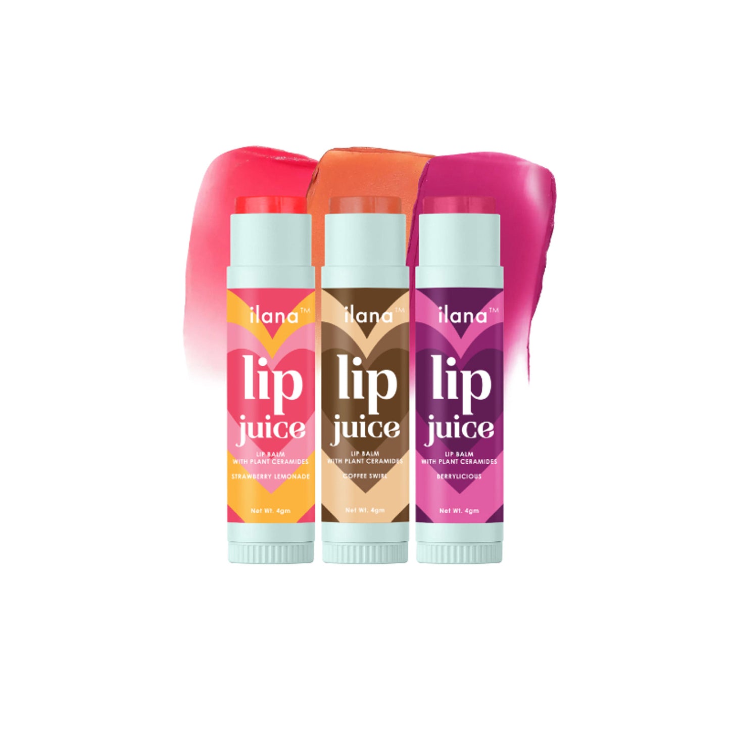 Ilana Lip Juice Hydrating & Plumping Tinted Lip Balm - Berrylicious