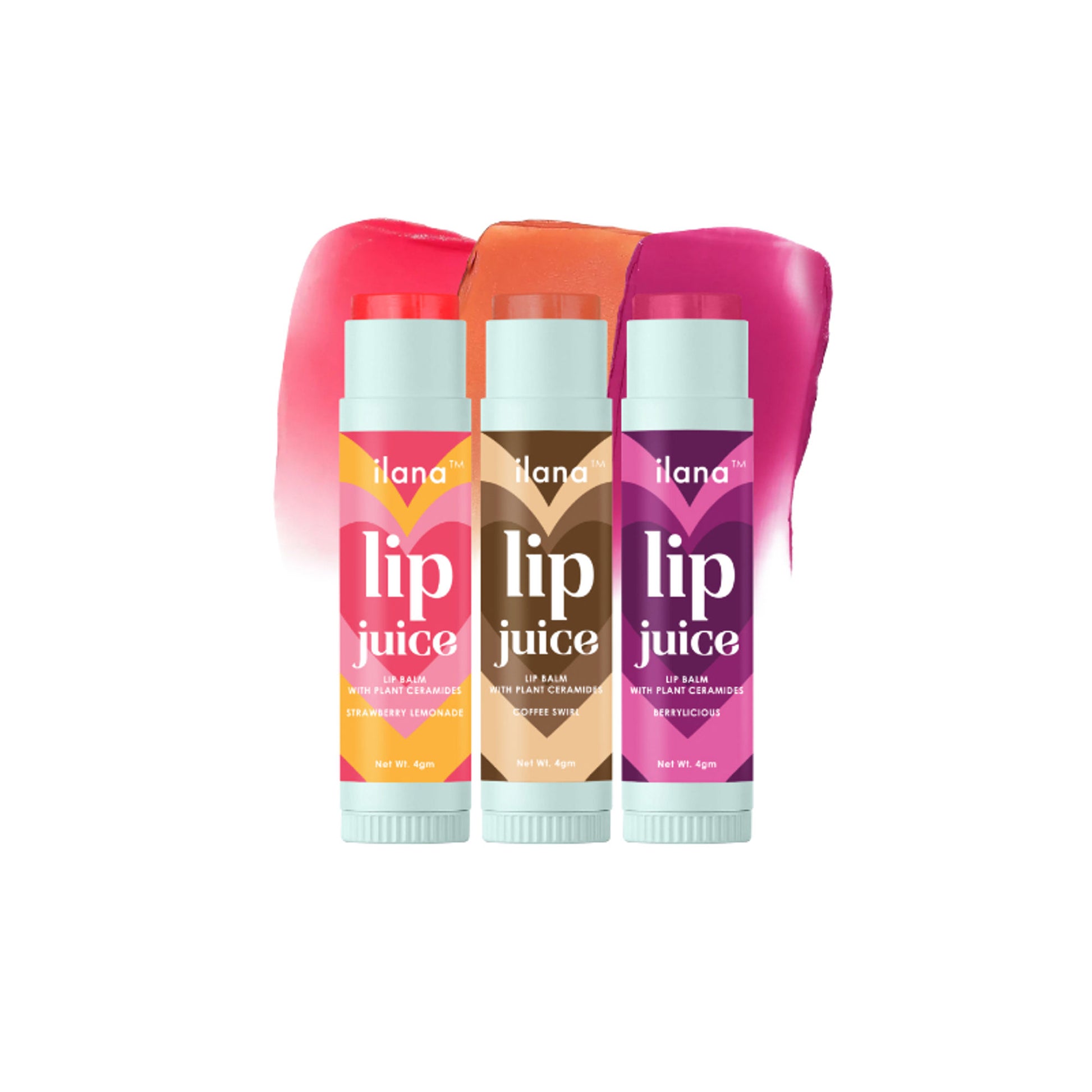 Ilana Lip Juice Hydrating & Plumping Tinted Lip Balm - Berrylicious