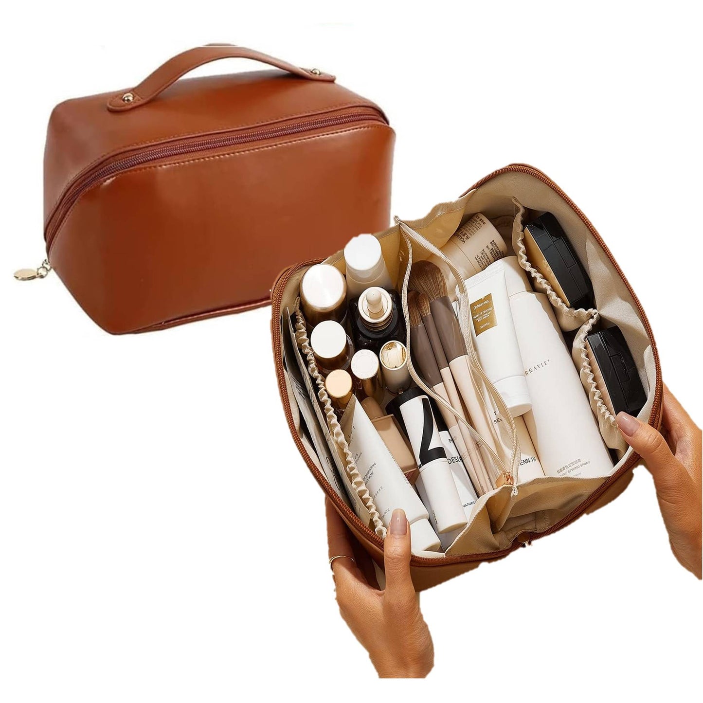 FYOLI Makeup Pouch And Cosmetic Storage Makeup Bag (Colour May Vary)