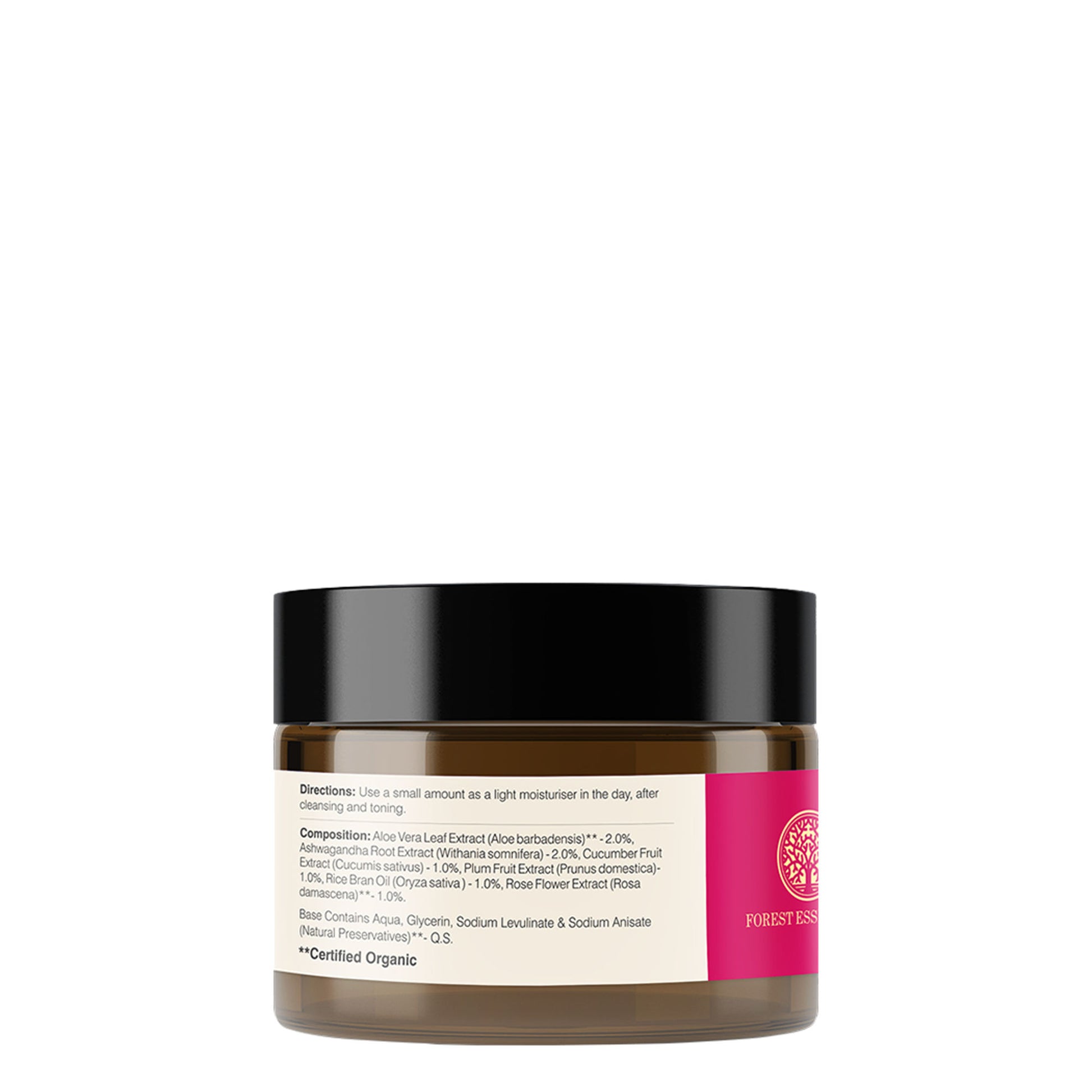 Forest Essentials Light Hydrating Facial Gel with Pure Rosewater - Ayurvedic Lightweight Moisturiser