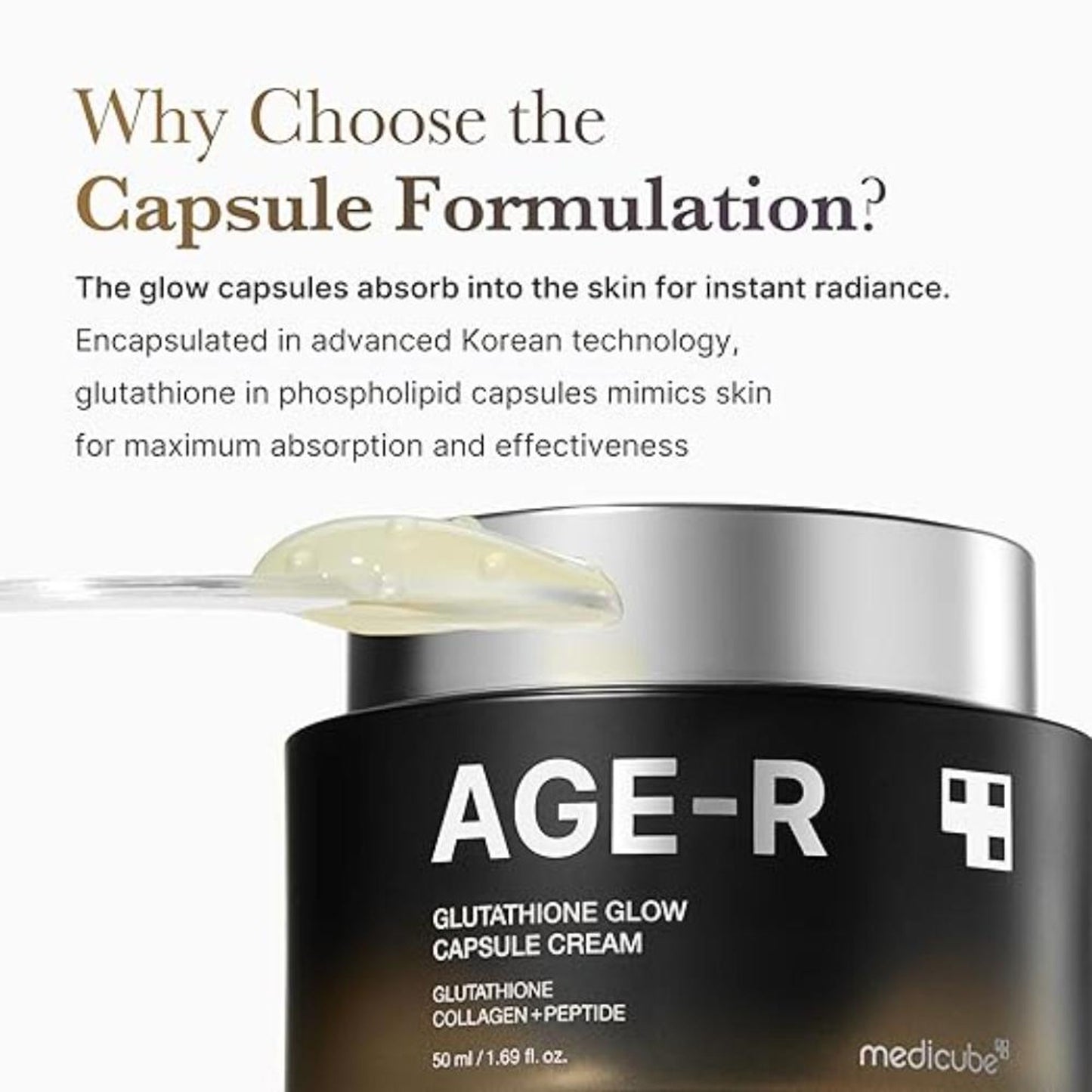 Medicube Age-R Glutathione Glow Capsule Cream