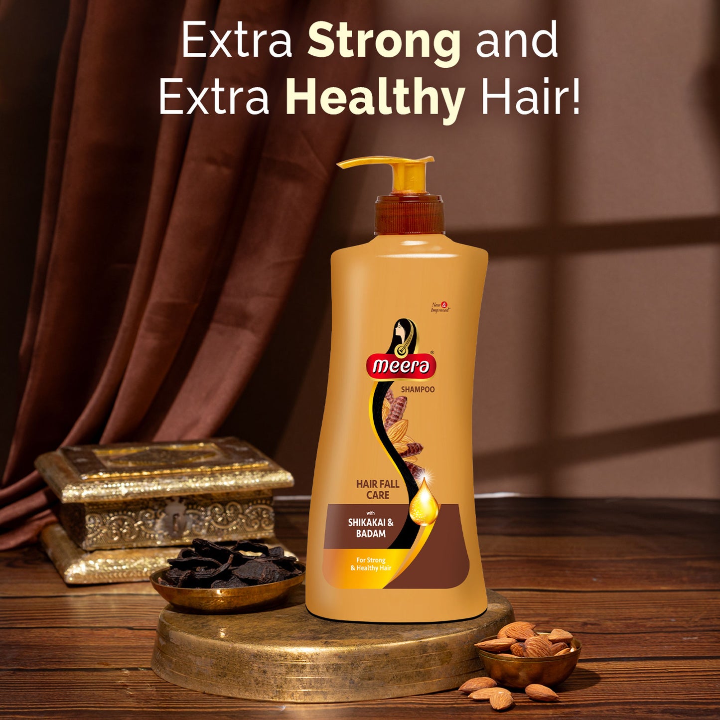 Meera Hairfall Care Shampoo, With Goodness Of Badam and Shikakai