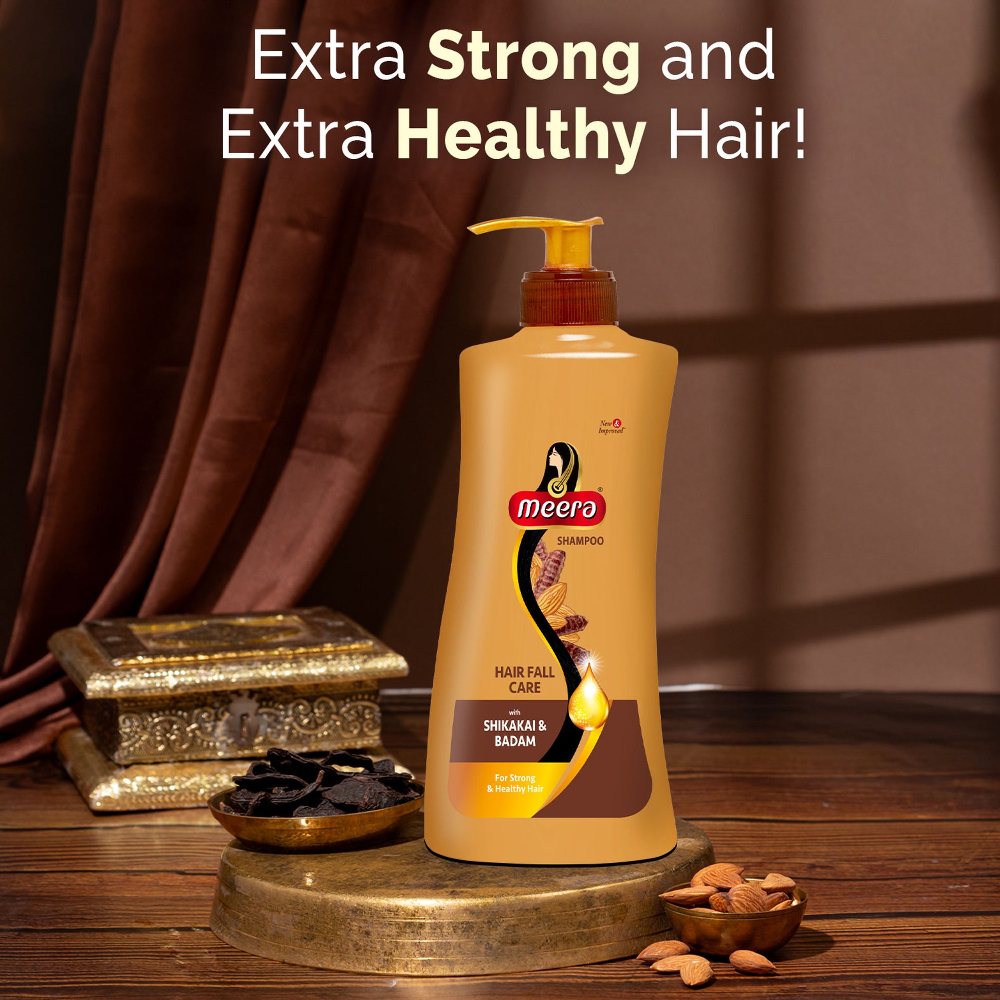 Meera Hairfall Care Shampoo, With Goodness Of Badam and Shikakai
