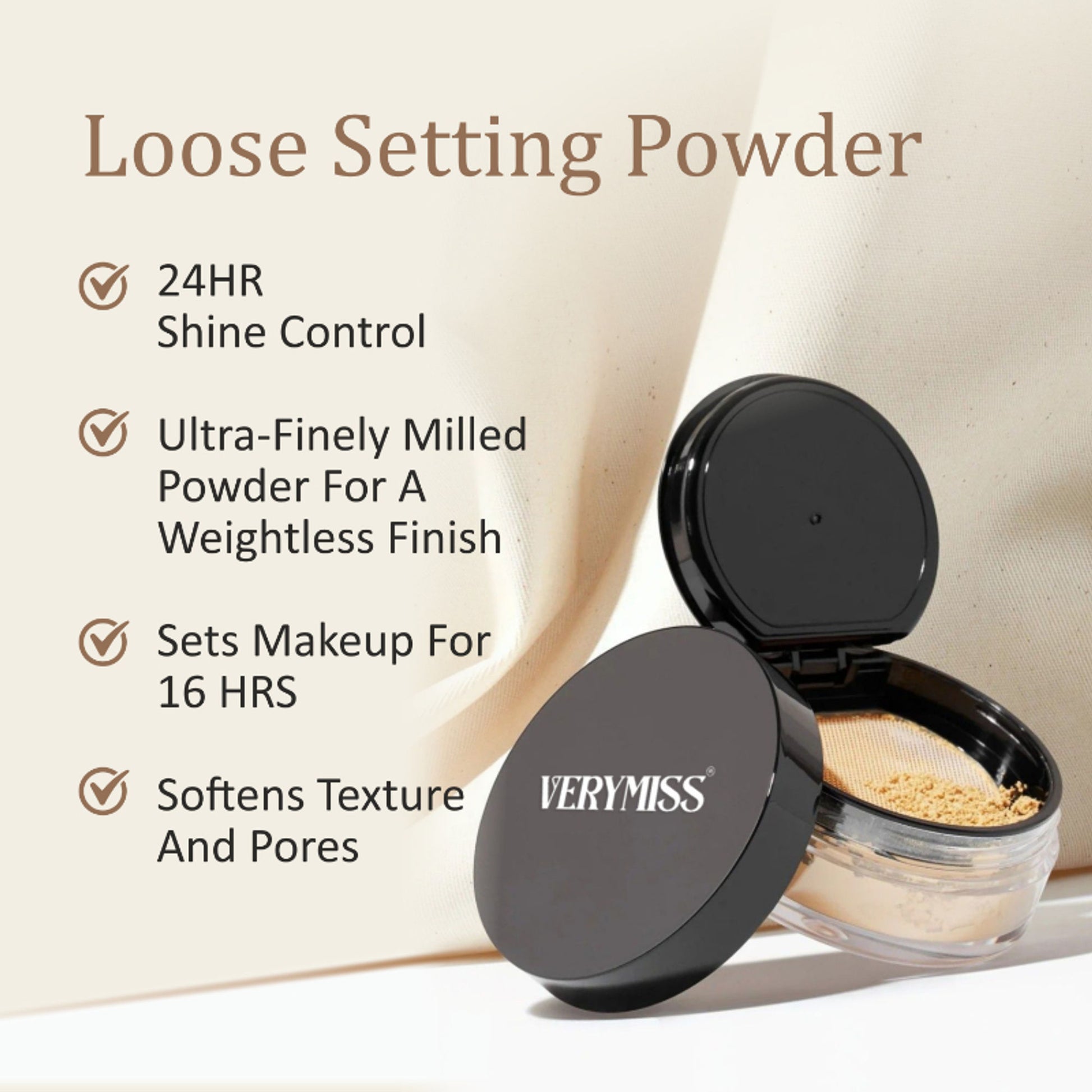 VERYMISS 8 To 8 Weightless Super Stay Banana Powder - 1