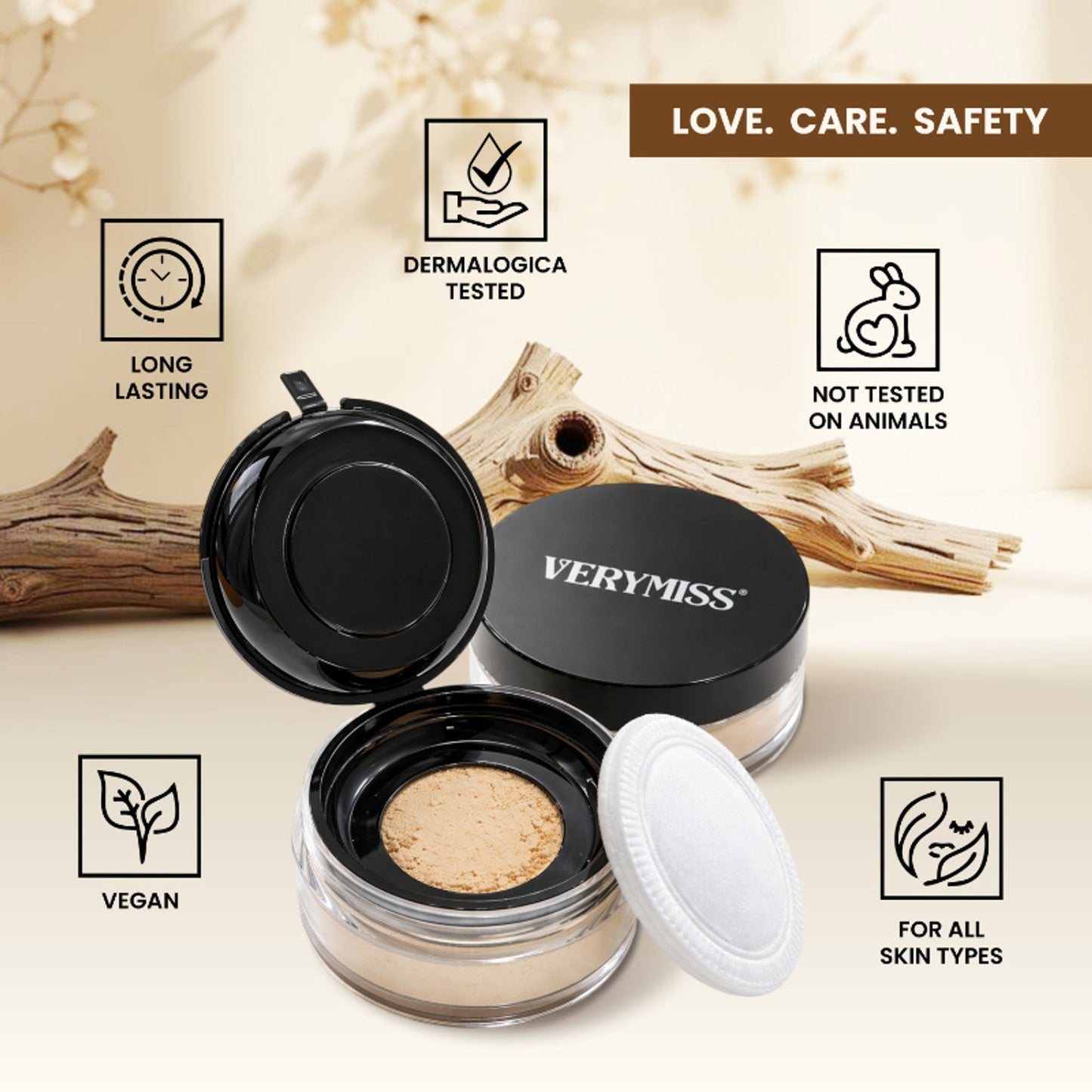VERYMISS 8 To 8 Weightless Super Stay Banana Powder - 1
