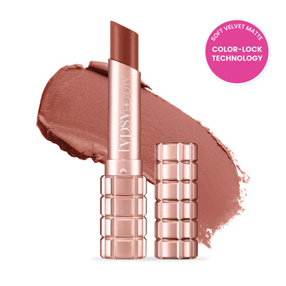 Typsy Beauty Cocoa Peptide Velvet Lipstick - Brownie Bite Light 01