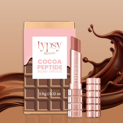 Typsy Beauty Cocoa Peptide Velvet Lipstick - Brownie Bite Deep 03