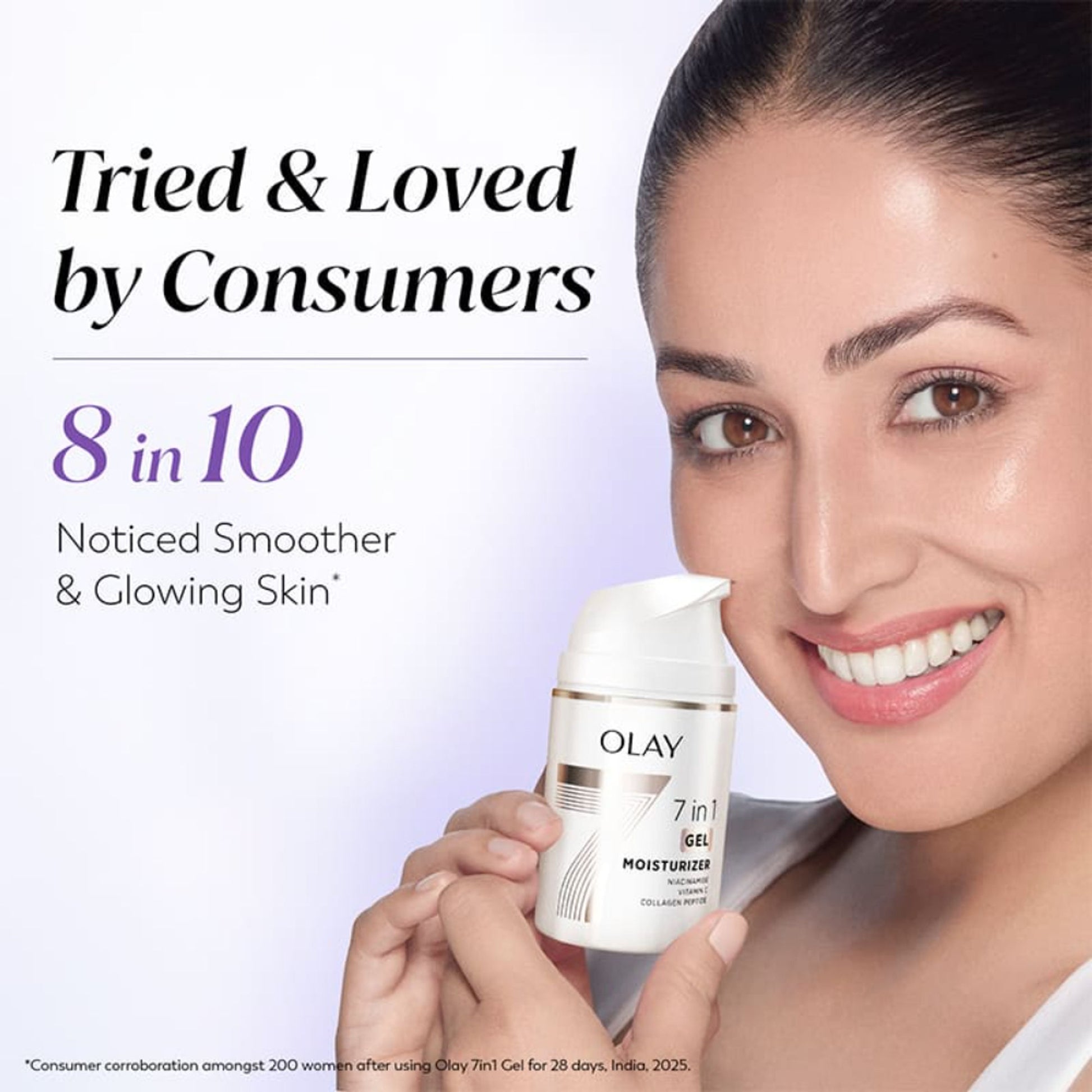 Olay 7in1 Gel Moisturizer with Niacinamide, Vitamin C, Collagen Peptide, Fights 7 Skin Issues