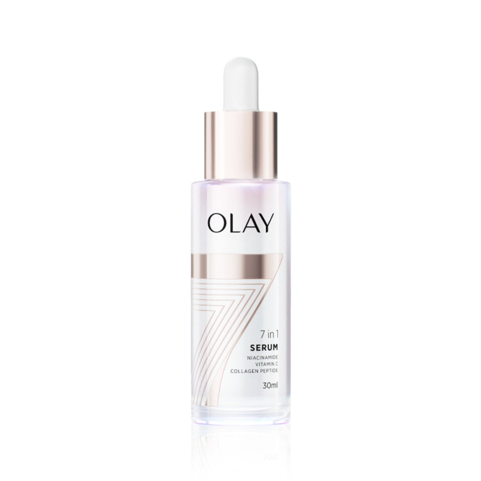 Olay 7in1 Serum with Niacinamide, Vitamin C, Collagen Peptides, Fights 7 Skin Issues