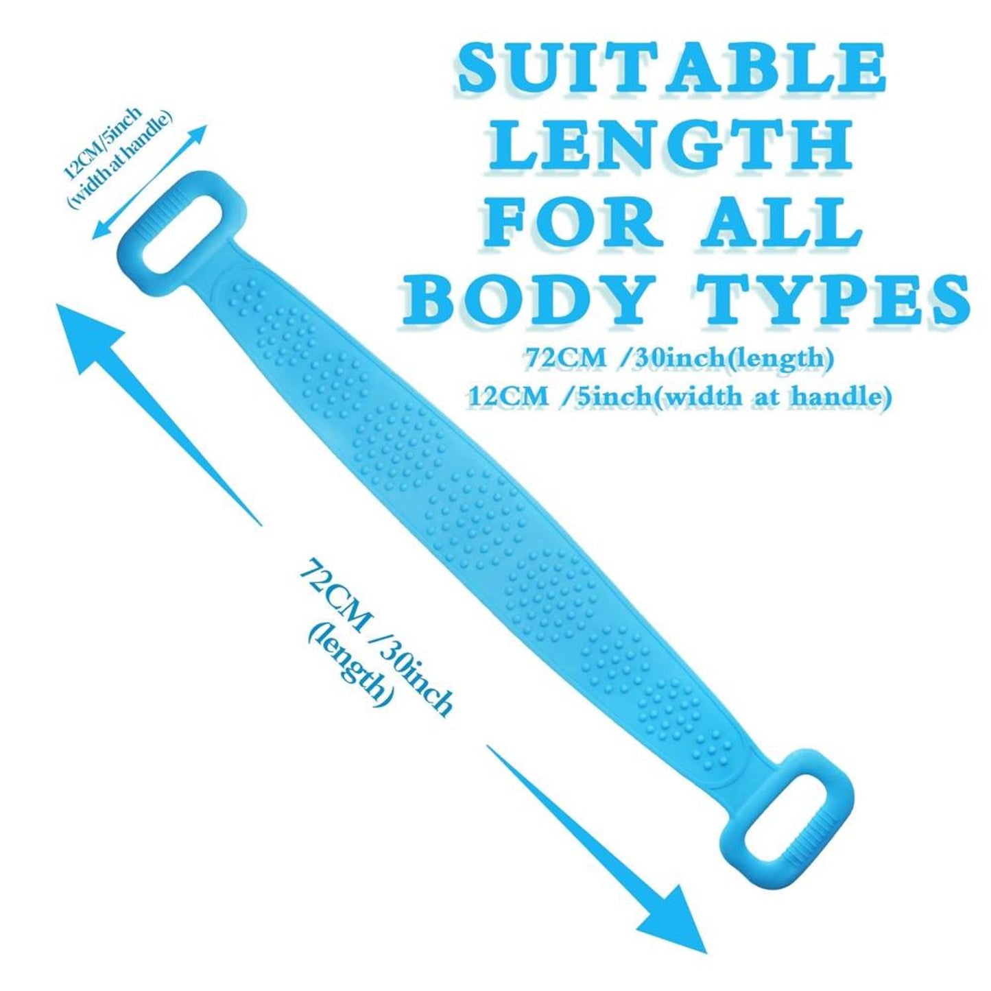 Getmecraft Exfoliating Silicone Back Srubber Belt - Color May Vary