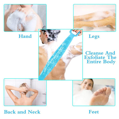 Getmecraft Exfoliating Silicone Back Srubber Belt - Color May Vary