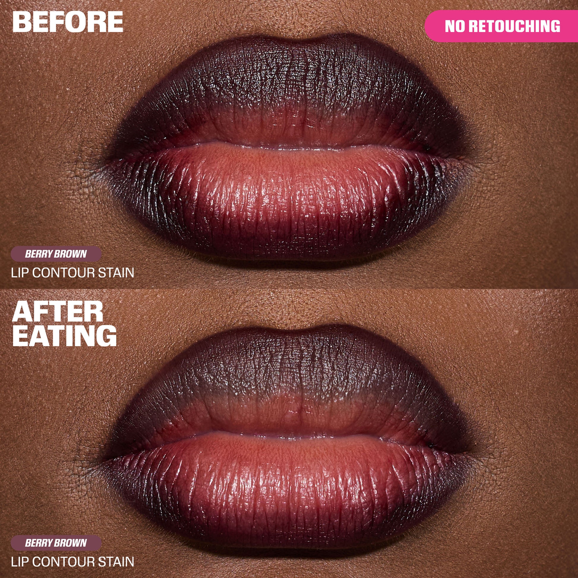 Huda Beauty Lip Contour Lip Stain - Berry Brown