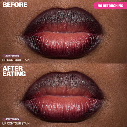 Huda Beauty Lip Contour Lip Stain - Berry Brown