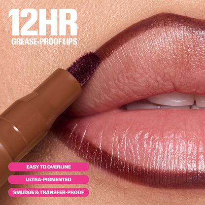 Huda Beauty Lip Contour Lip Stain - Berry Brown