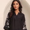 Dhiyona VA Women'sFloral Printed Mandarin Collar Chanderi Silk Straight Kurta With Trousers