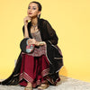 Dhiyona IE Women Geometric Satin All in the Details Kurta Set