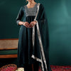 Dhiyona VA Women's Embroidered Regular Sequinned Kurta with Trousers & With Dupatta