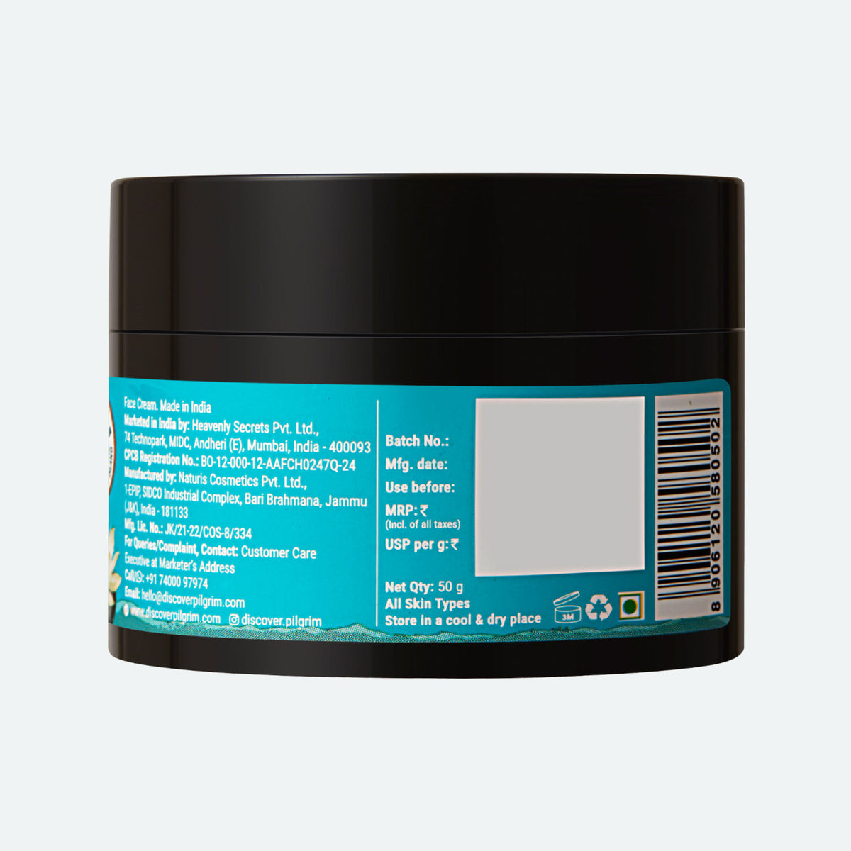 Pilgrim Korean White Lotus Retinol AntiAgeing Night Cream with HyaluronicAcid Enchance Skin Radiance