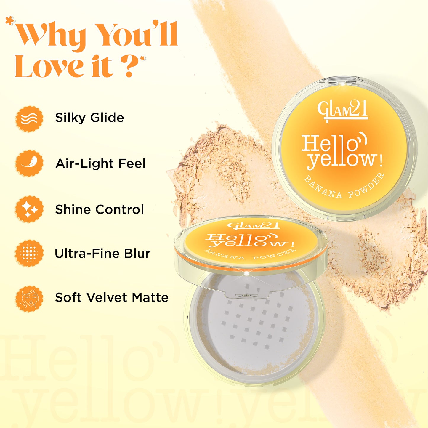 GLAM21 Hello Yellow Banana Powder