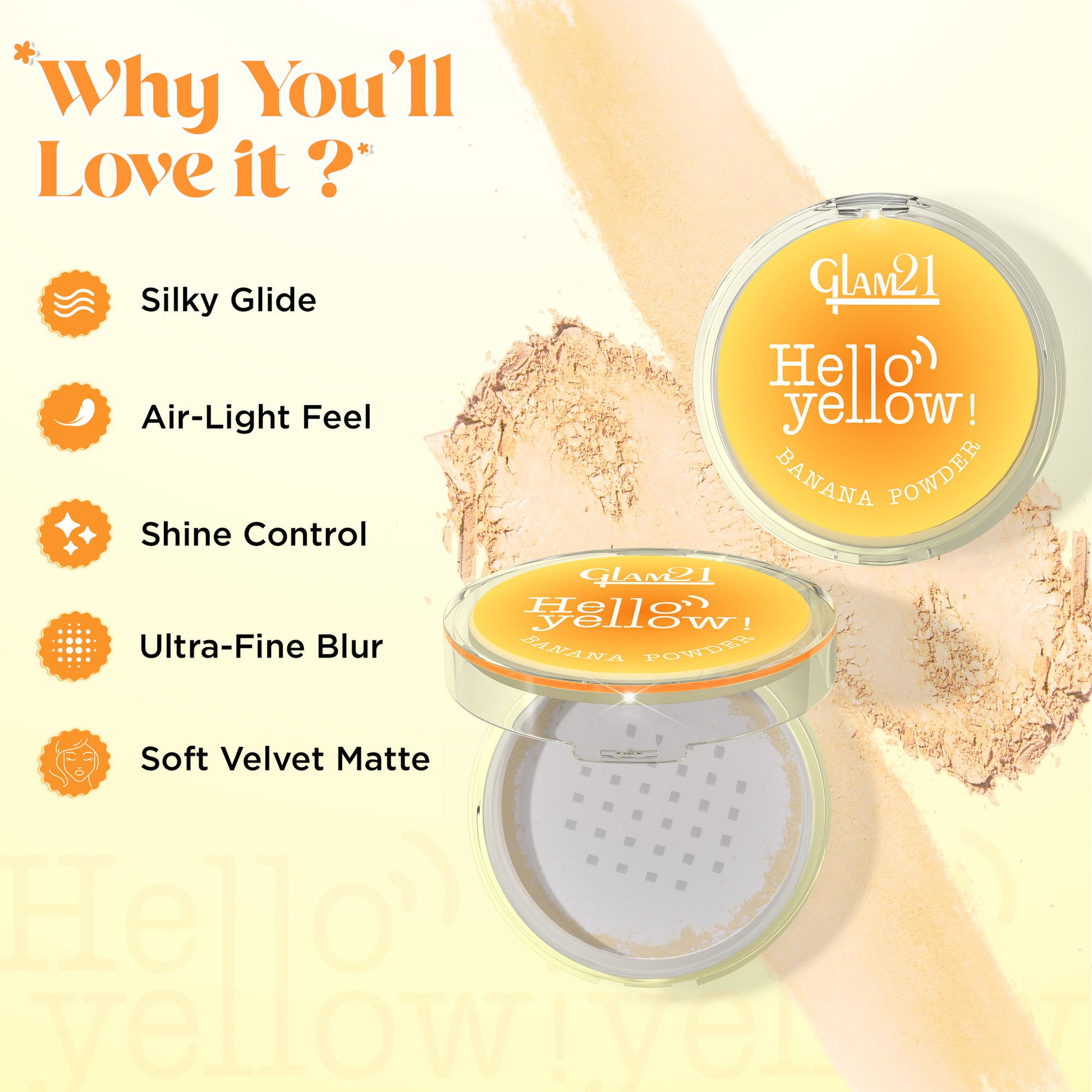 GLAM21 Hello Yellow Banana Powder
