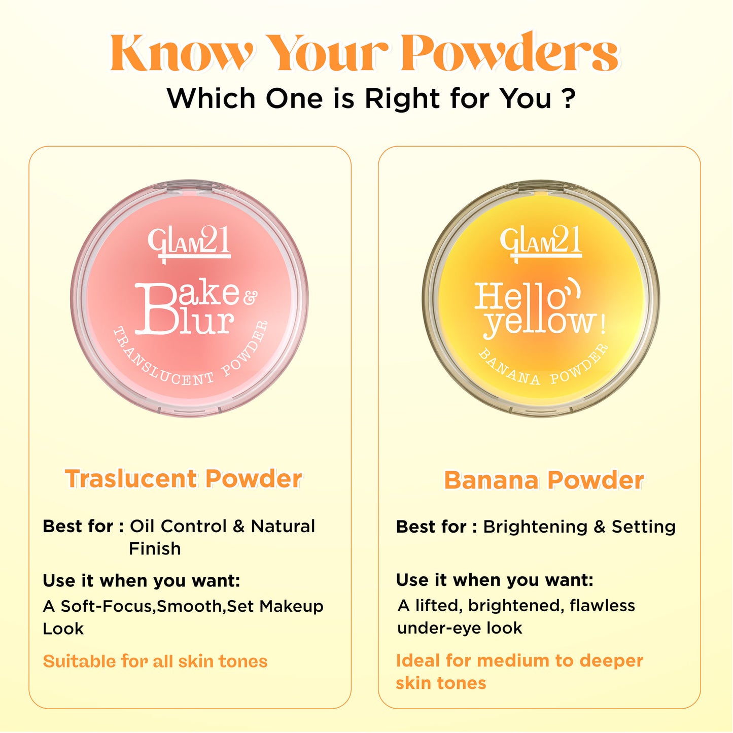 GLAM21 Hello Yellow Banana Powder