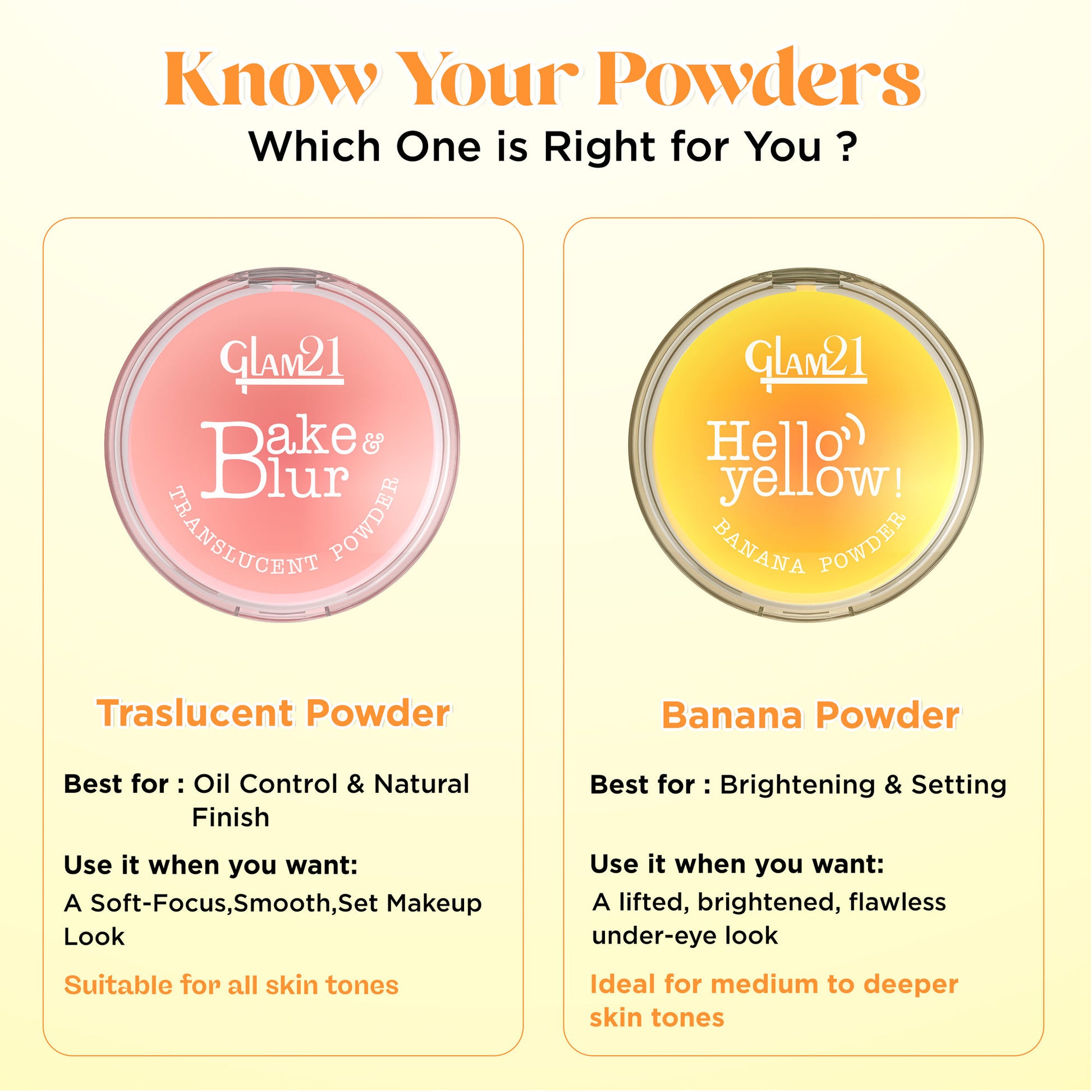 GLAM21 Hello Yellow Banana Powder