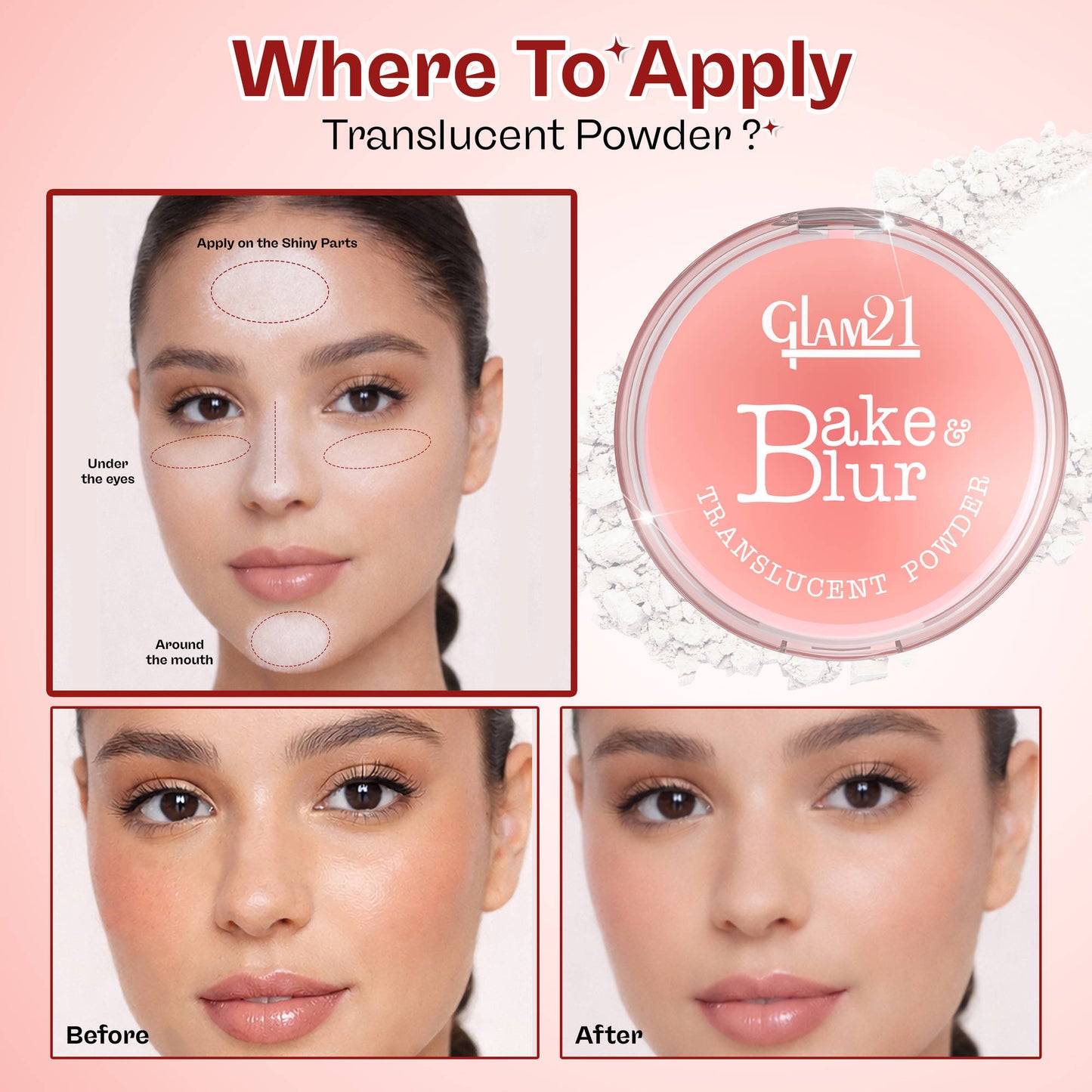 GLAM21 Bake & Blur Translucent Powder