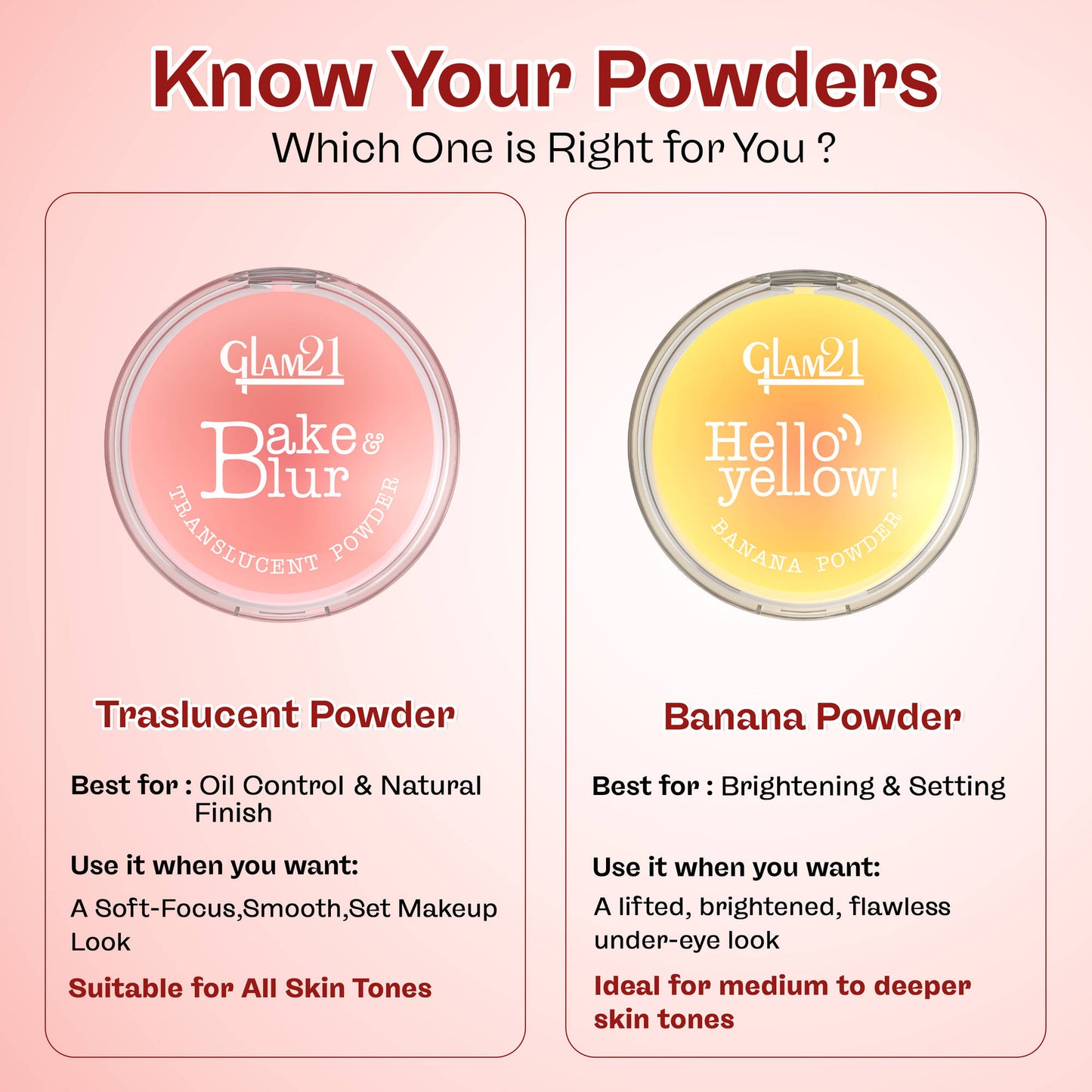 GLAM21 Bake & Blur Translucent Powder